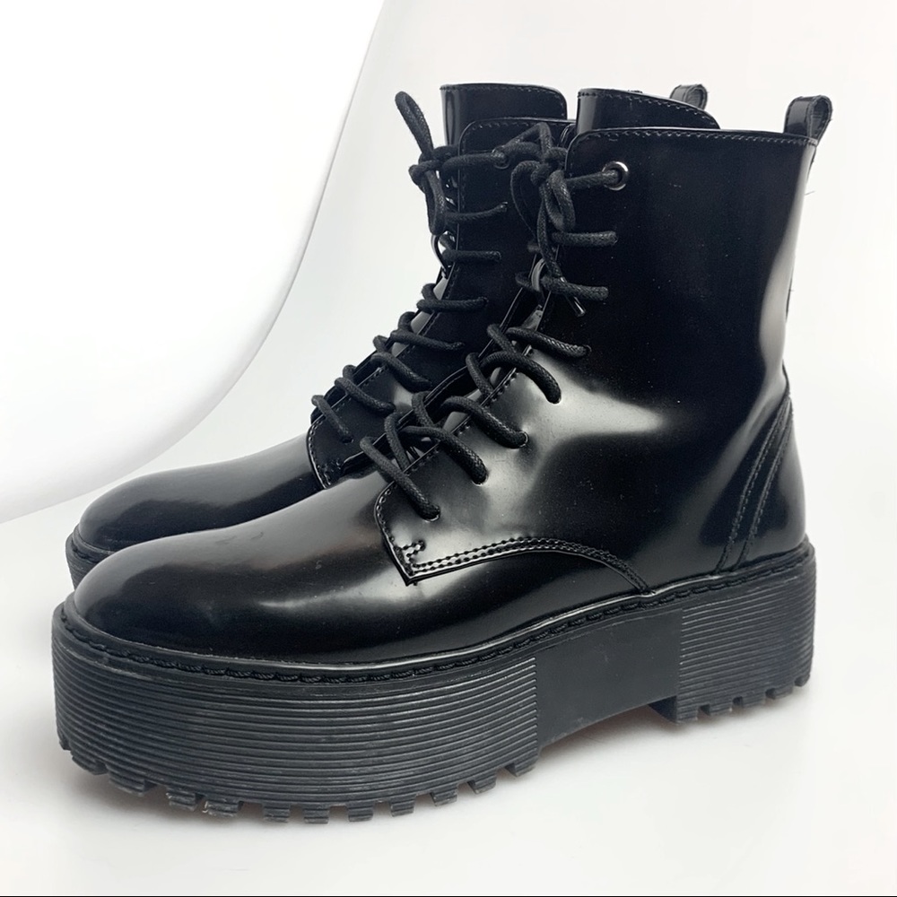 Bershka XL Platform Ankle Boots
